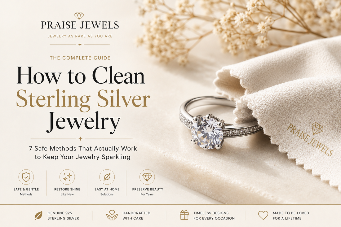 How to Clean Sterling Silver Jewelry: 7 Safe Methods That Actually Work - Praise Jewels