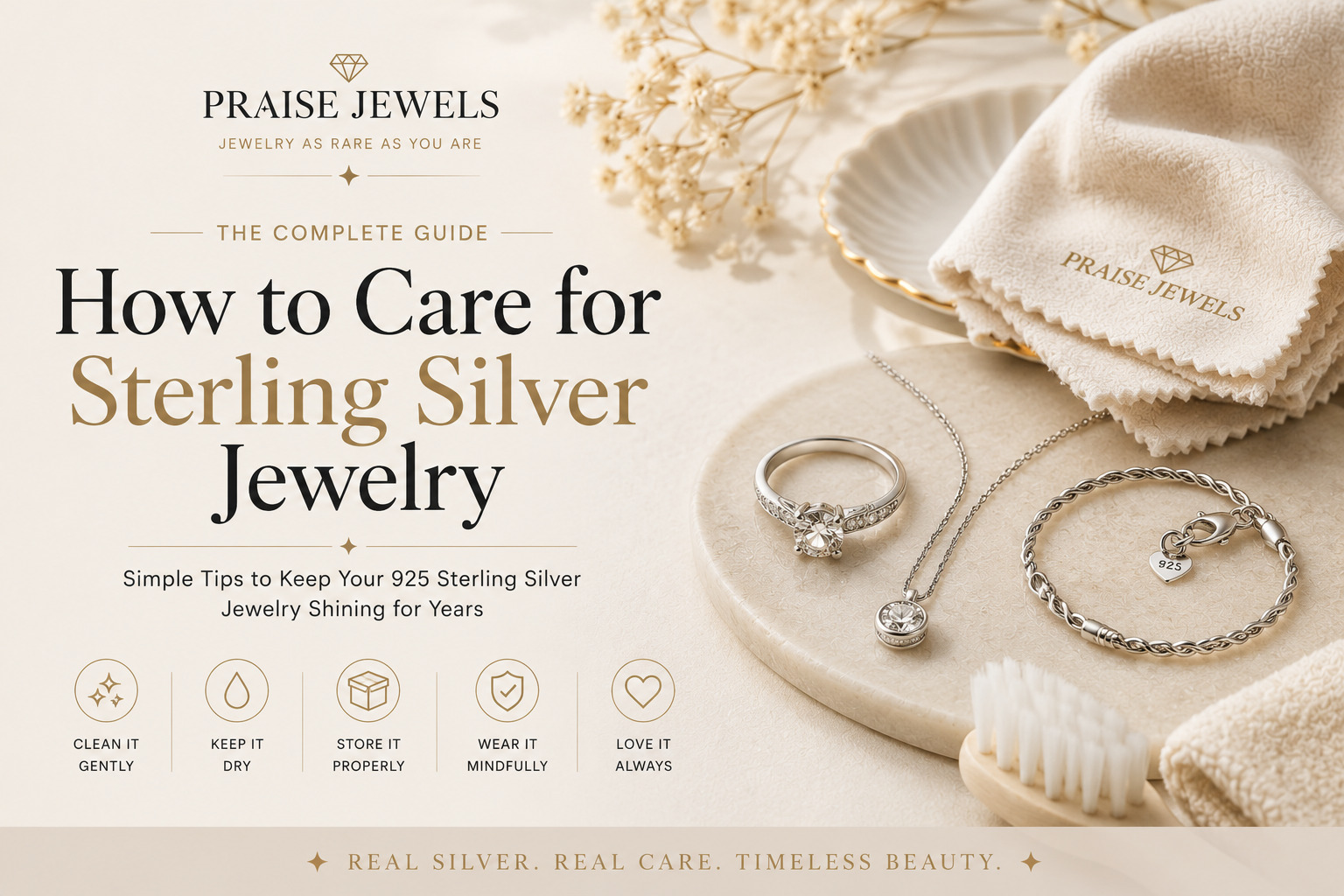 How to Care for Sterling Silver Jewelry So It Never Tarnishes - Praise Jewels