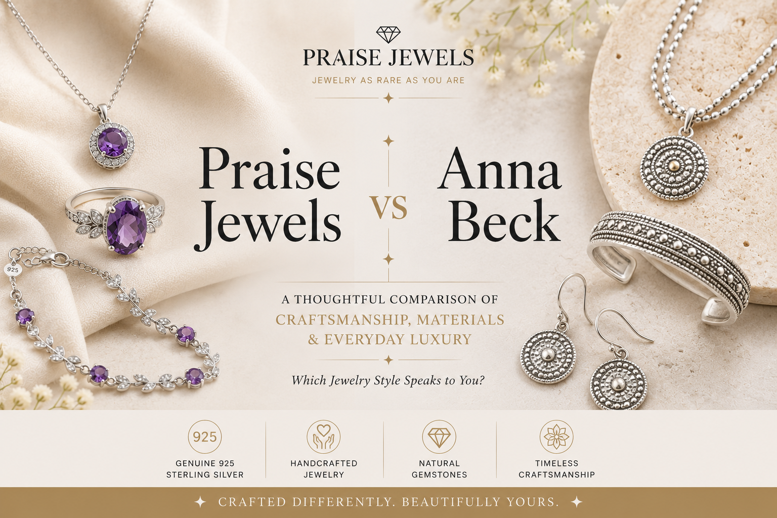 Praise Jewels vs. Anna Beck: Sterling Silver Jewelry Compared