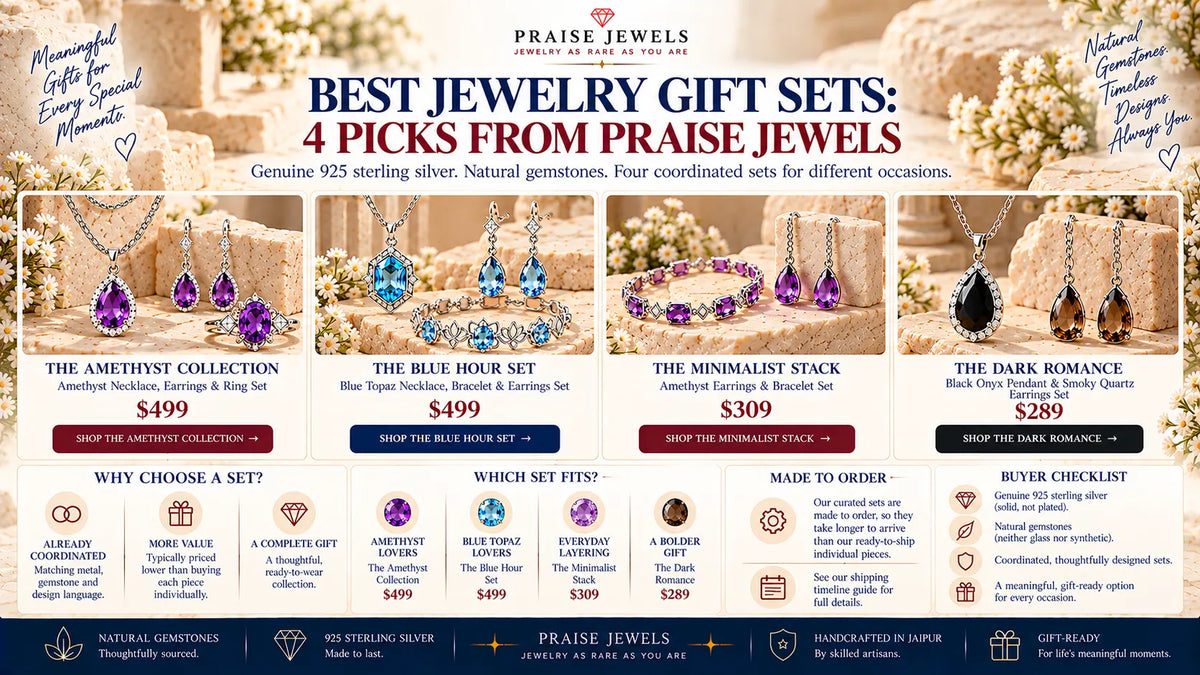 Editorial cover graphic for a 2026 guide to the best jewelry gift sets