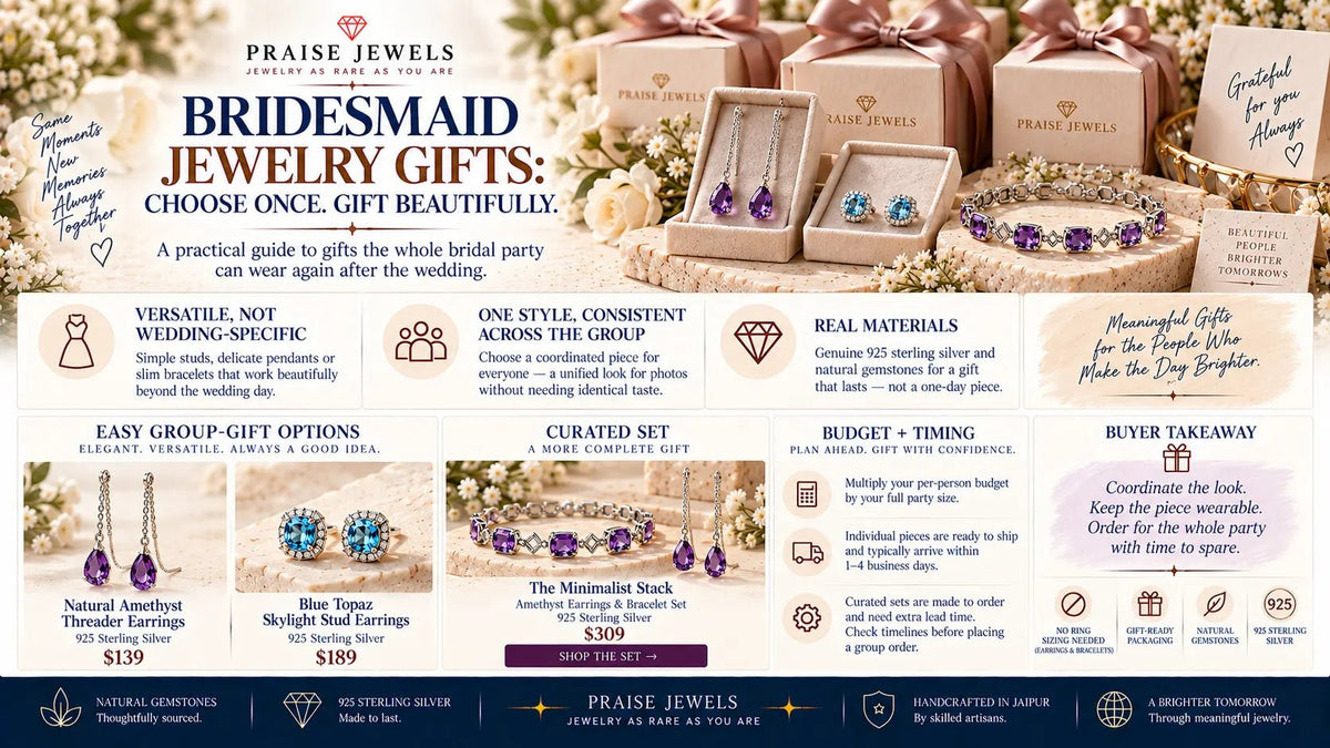 Bridesmaid Gift Jewelry: How to Choose Pieces Your Whole Party Will Love - Praise Jewels