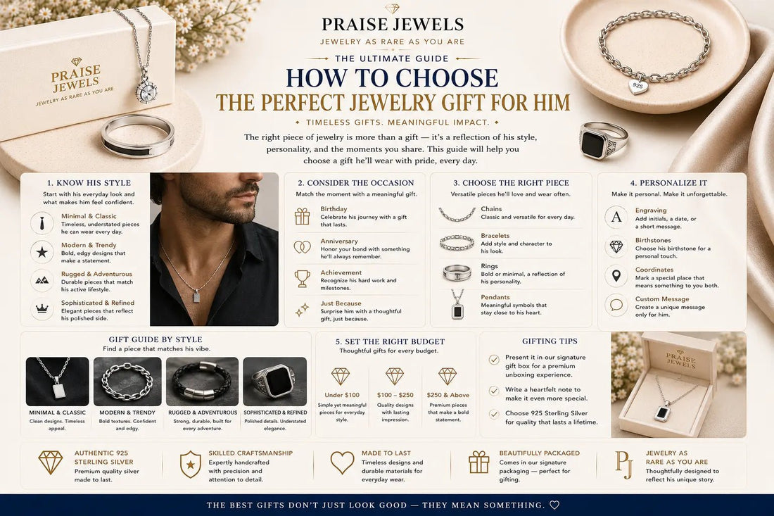 How to Choose the Perfect Jewelry Gift for Him: A Complete Guide - Praise Jewels