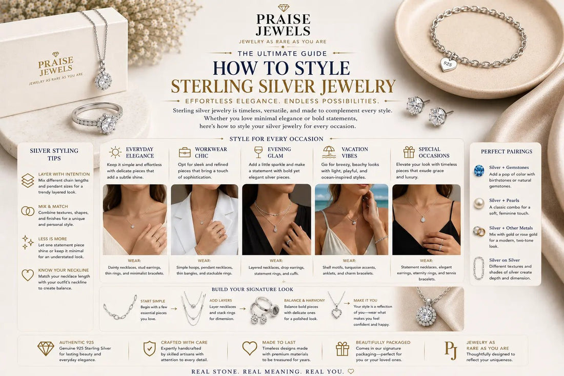 How to Style Sterling Silver Jewelry: A Complete Guide for Men & Women - Praise Jewels