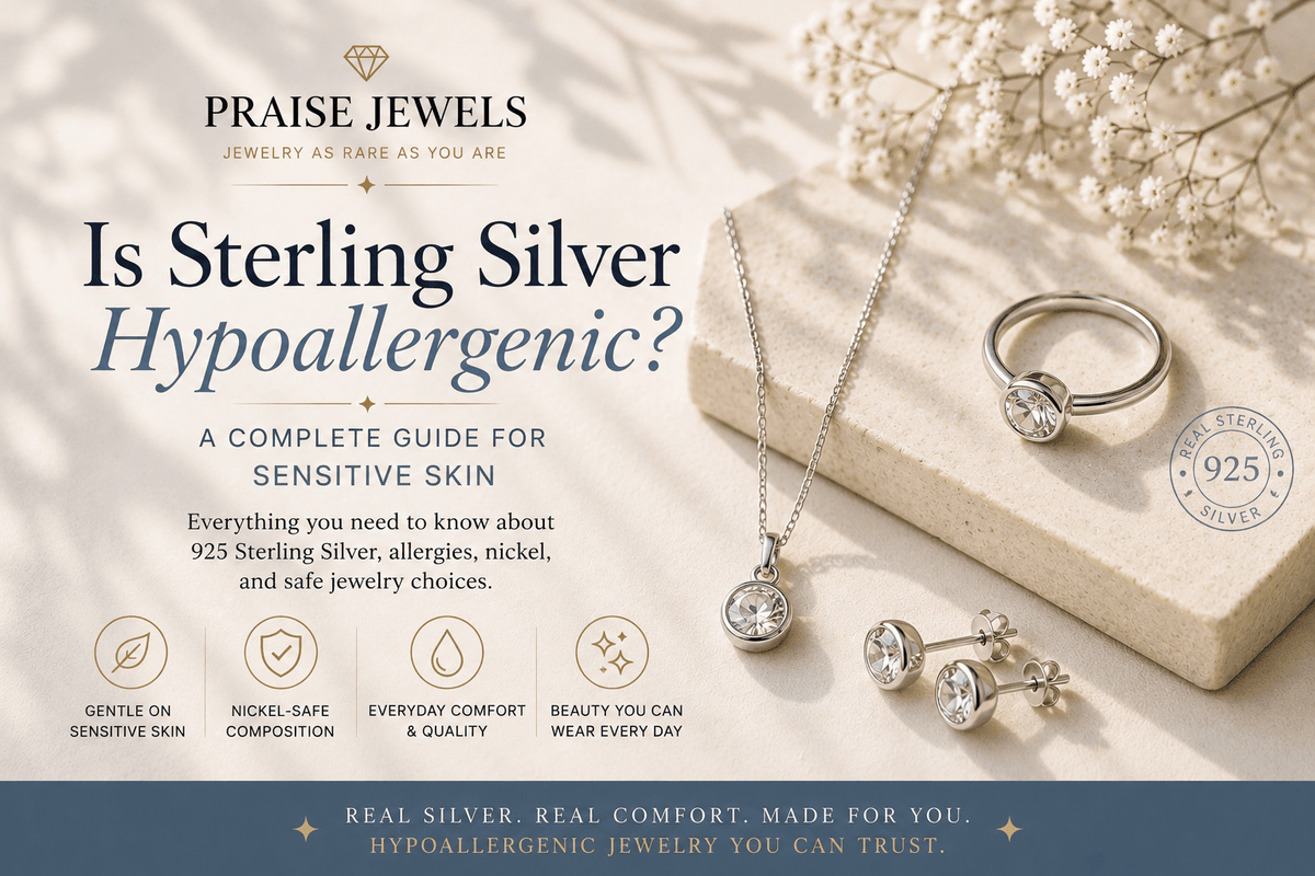 Is Sterling Silver Hypoallergenic? Nickel, Alloy & Sensitive Skin Guide - Praise Jewels