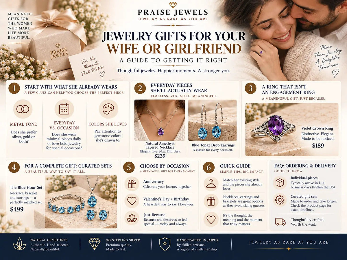 Jewelry Gifts for Your Wife or Girlfriend: A Guide to Getting It Right - Praise Jewels