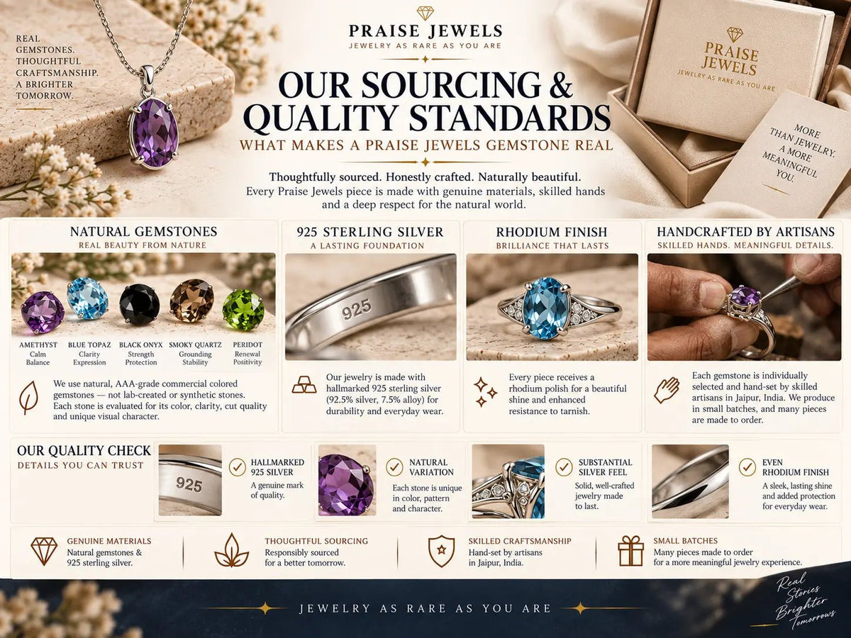 Our Sourcing & Quality Standards: What Makes a Praise Jewels Gemstone Real - Praise Jewels