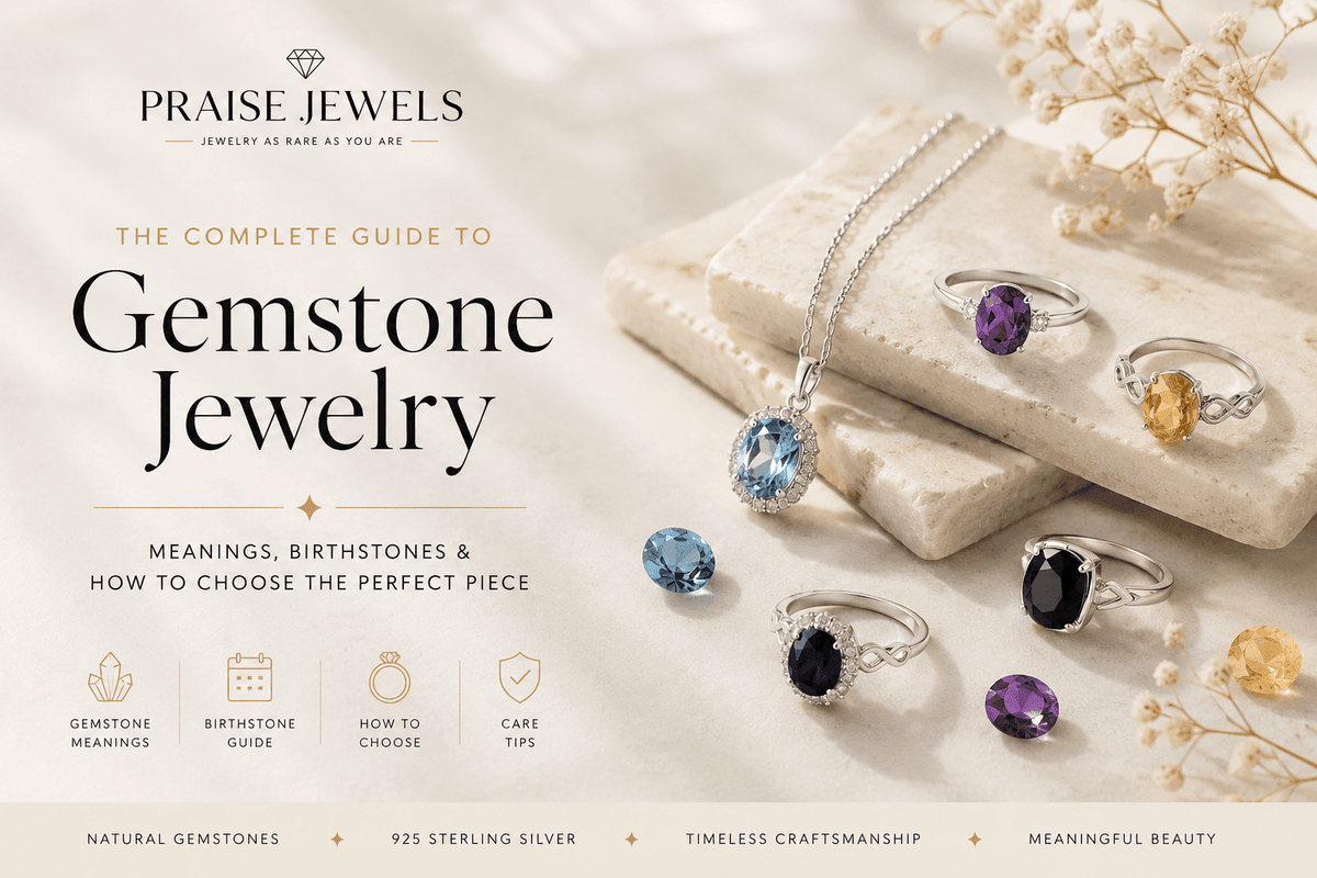The Complete Guide to Gemstone Jewelry: Meanings, Birthstones & How to Choose the Perfect Piece - Praise Jewels