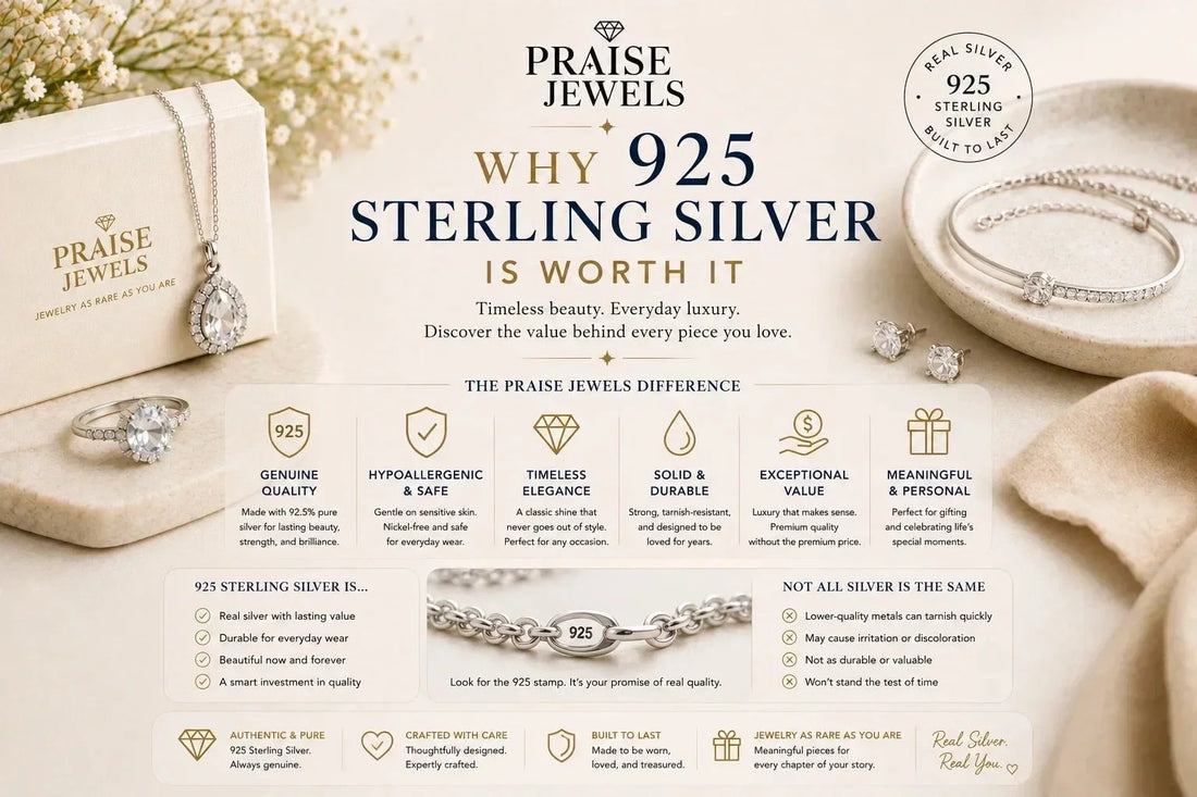 Why 925 Sterling Silver Is Worth It: 9 Reasons It's the Perfect Choice for Everyday Jewelry - Praise Jewels