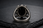 Back view of Praise Jewels Dragon Claw Ring in sterling silver