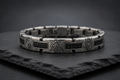 Praise Jewels Meteor Bracelet in oxidized 925 sterling silver with natural black spinel