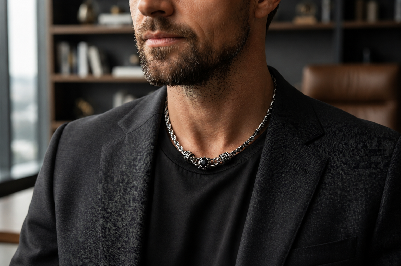Royal Rope Chain | Black Spinel