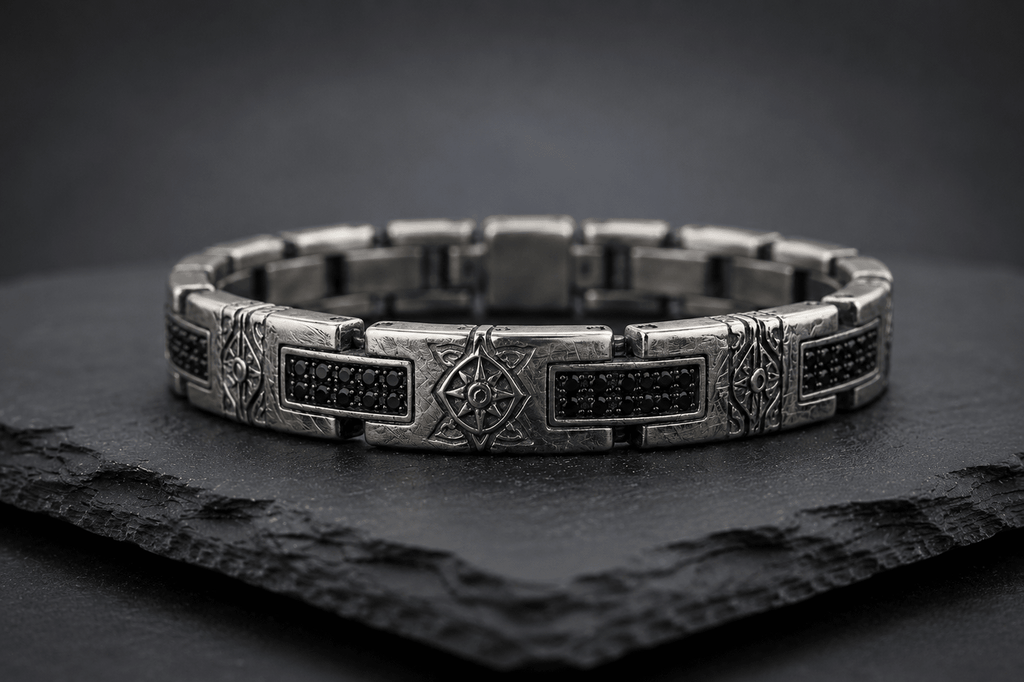 Meteor Bracelet | Black Spinel - Praise Jewels Men's Gemstone Bracelet