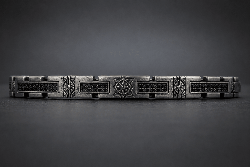 Meteor Bracelet | Black Spinel - Praise Jewels Men's Gemstone Bracelet
