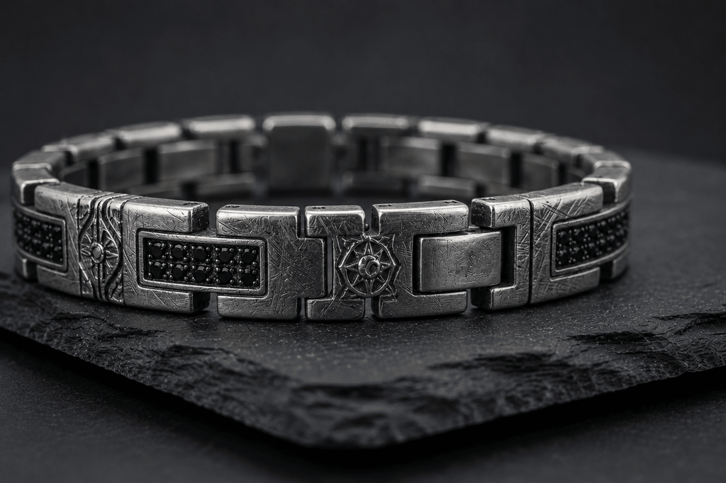 Meteor Bracelet | Black Spinel - Praise Jewels Men's Gemstone Bracelet