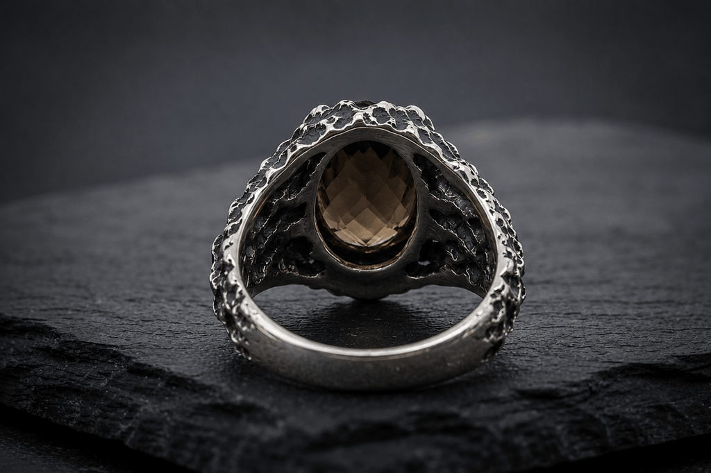 Mountain Peak Ring | Smoky Quartz - Praise Jewels Men's Gemstone Ring