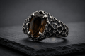Mountain Peak Ring | Smoky Quartz - Praise Jewels Men's Gemstone Ring