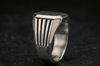 Stealth Signet Ring | 925 Sterling Silver - Praise Jewels Men's Sterling Silver Ring