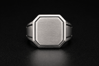 Stealth Signet Ring | 925 Sterling Silver - Praise Jewels Men's Sterling Silver Ring
