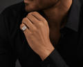 Stealth Signet Ring | 925 Sterling Silver - Praise Jewels Men's Sterling Silver Ring