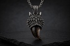 Wolf Tooth Pendant | Smoky Quartz - Praise Jewels Men's Gemstone Pendant