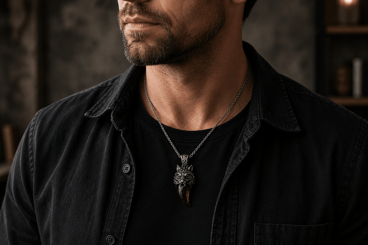 Wolf Tooth Pendant | Smoky Quartz